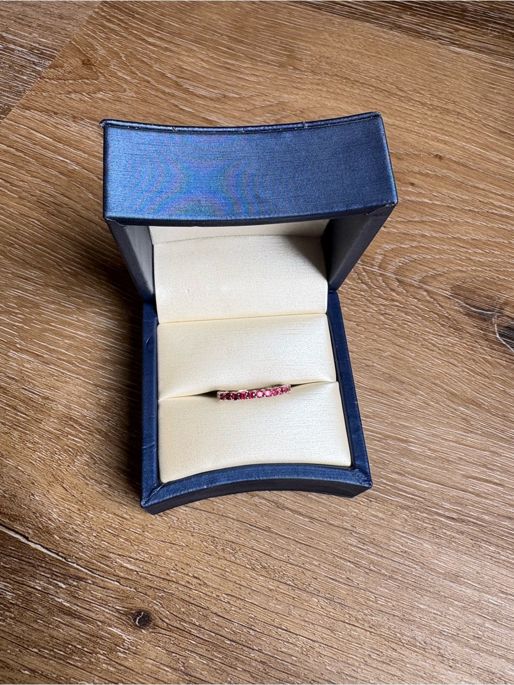 Montana Silversmiths Pink YOGO Sapphire Eternity Stackable Ring